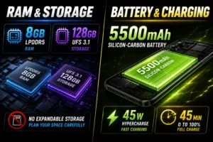 POCO X7 5G Ram and Storage